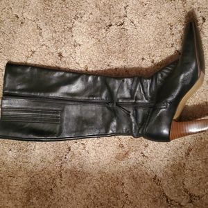 Black knee high boots